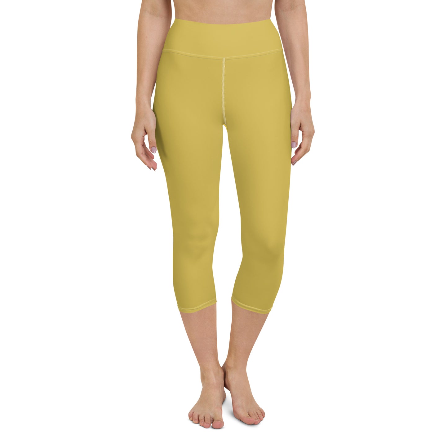 Women's Yoga Capri Leggings - ZP Gold