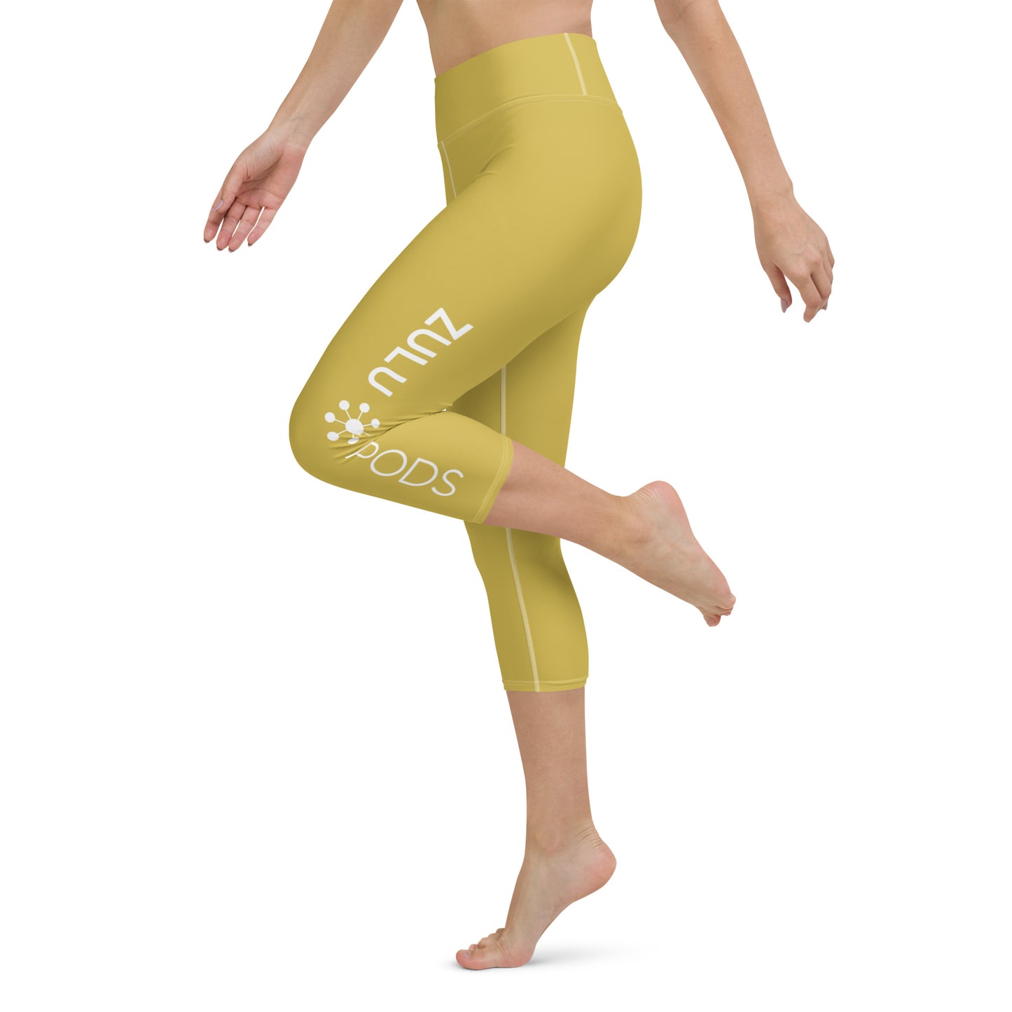 Women's Yoga Capri Leggings - ZP Gold
