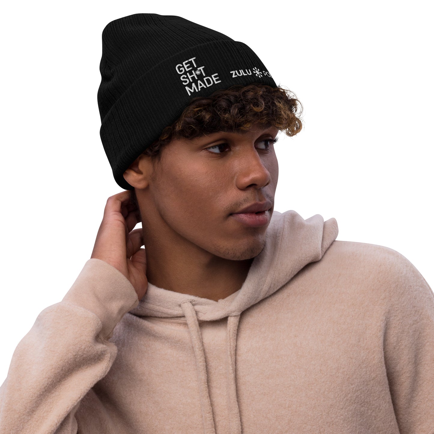 Get Sh*t Made Ribbed Knit Beanie