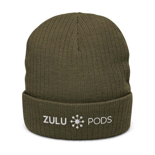 Zulu Pods Ribbed Knit Beanie