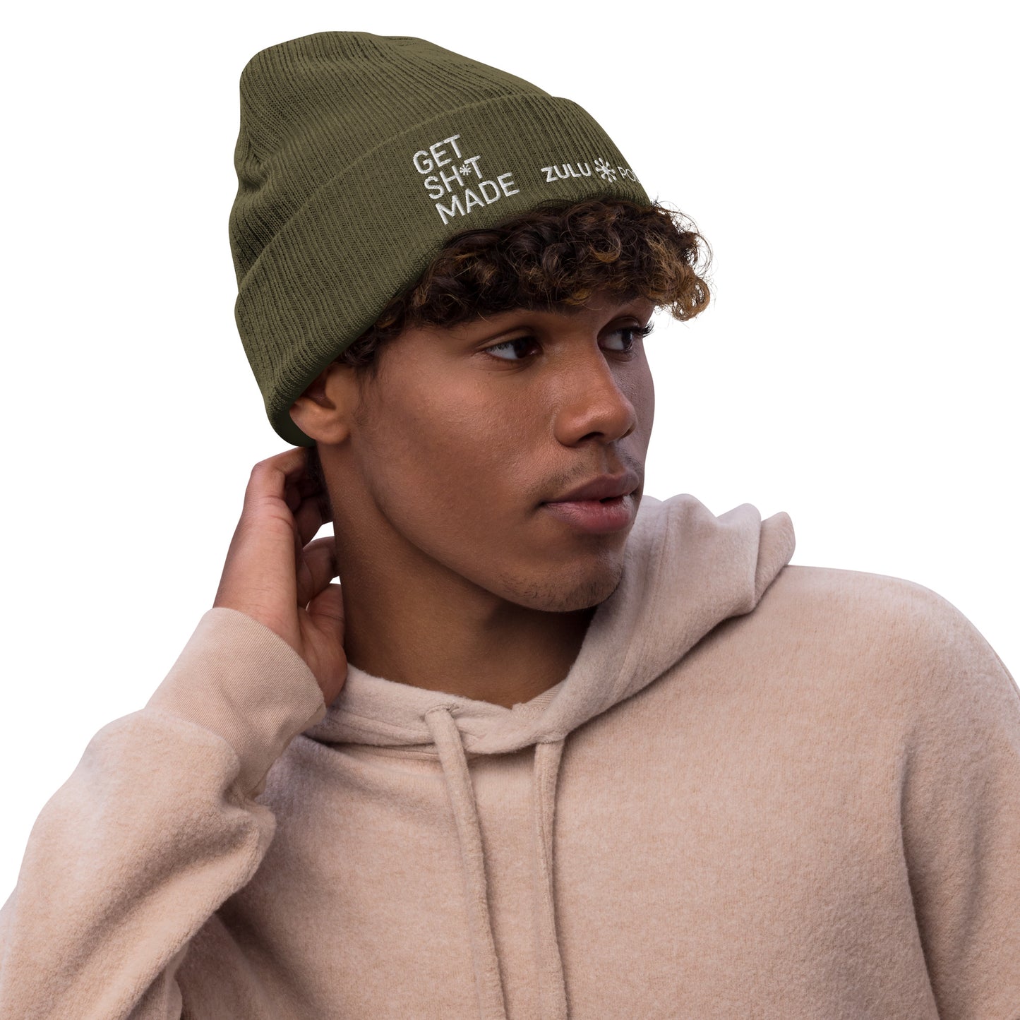 Get Sh*t Made Ribbed Knit Beanie