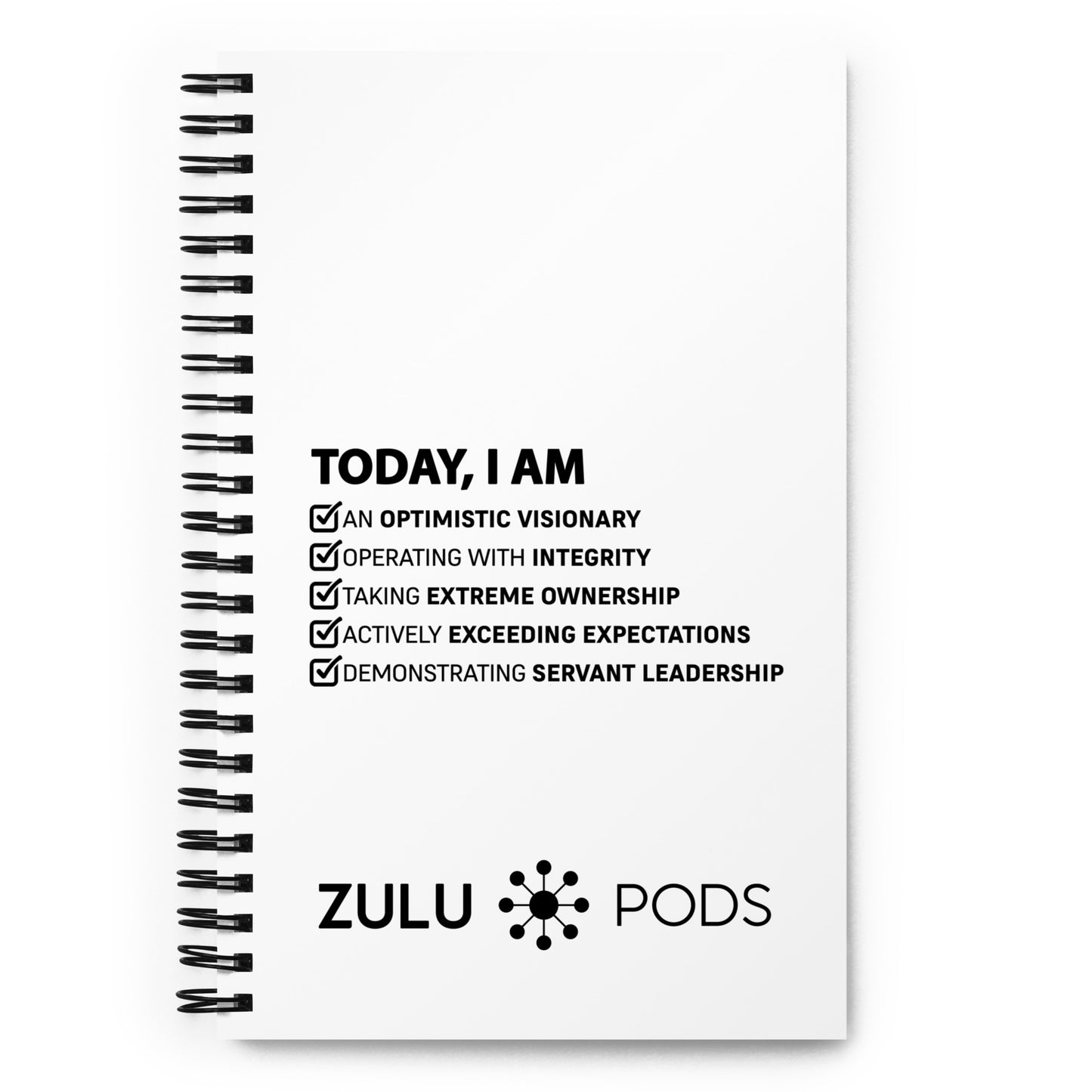 Spiral Notebook - Core Values