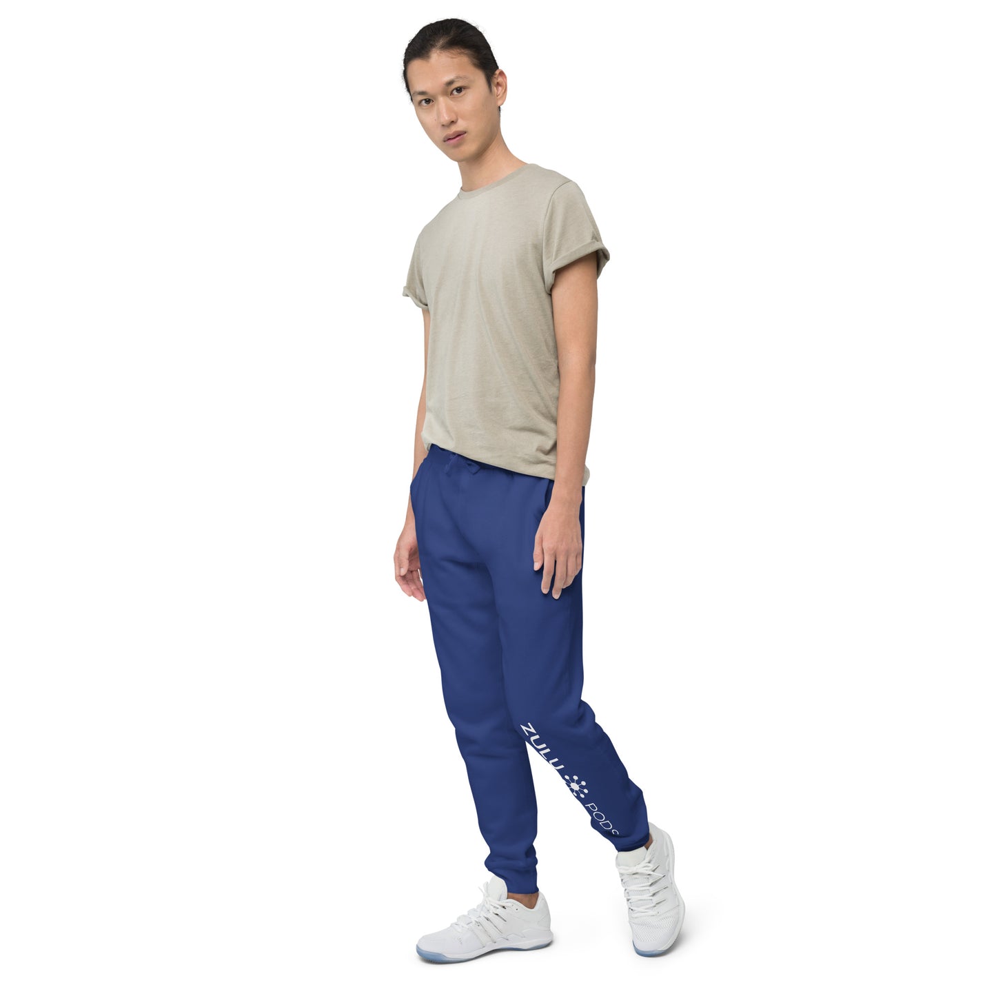Unisex Fleece Sweatpants - White Logo