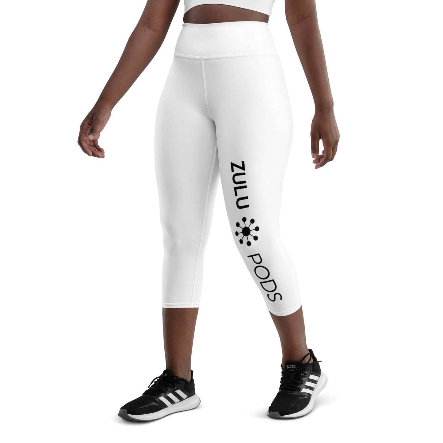 Yoga Capri Leggings (White)