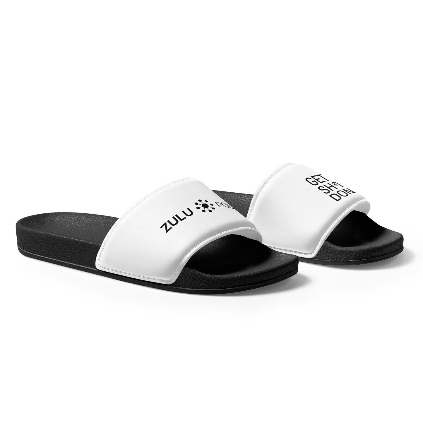 Get Sh*t Done Men’s Slides (black & white)