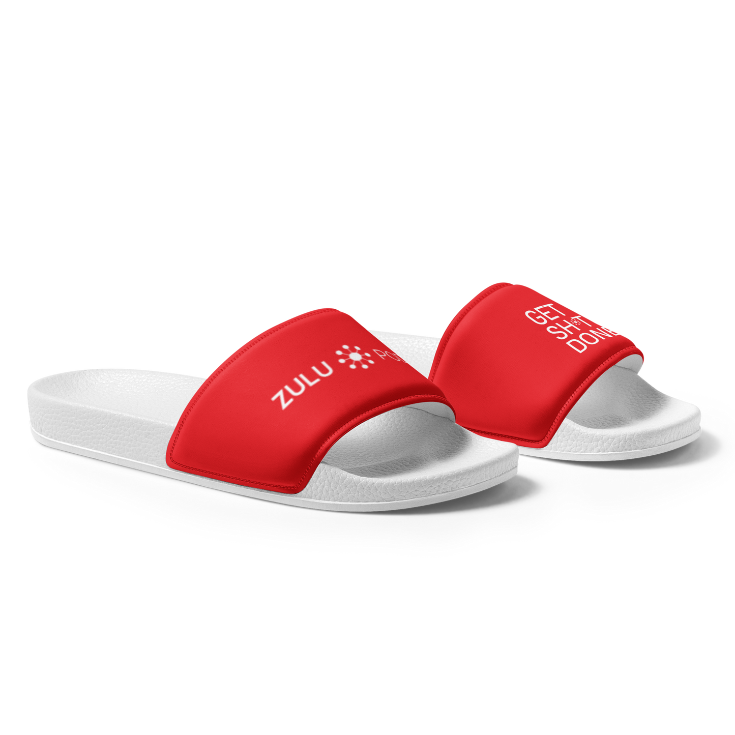 Get Sh*t Done Men's Slides (red)