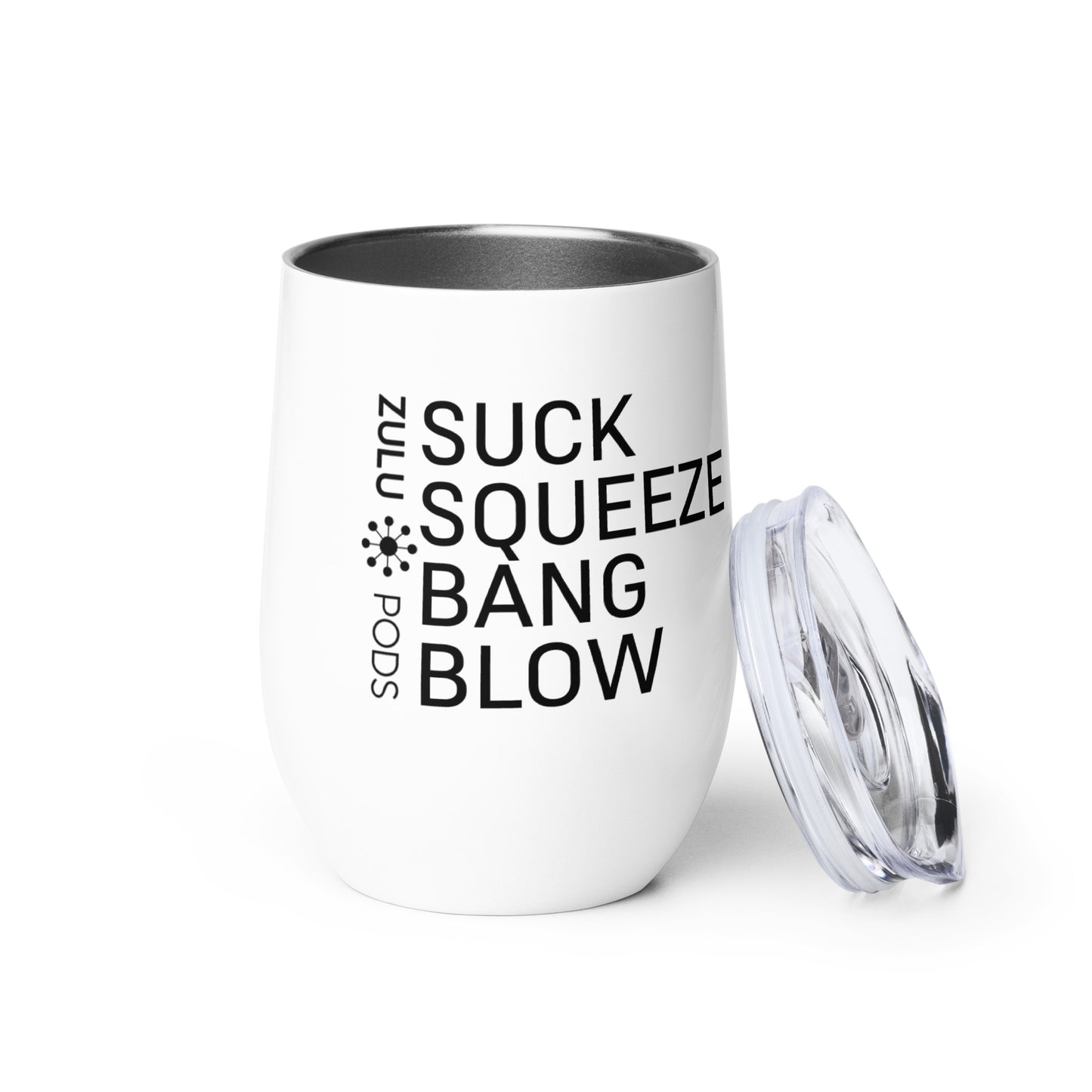 Suck Squeeze Bang Blow Wine Tumbler
