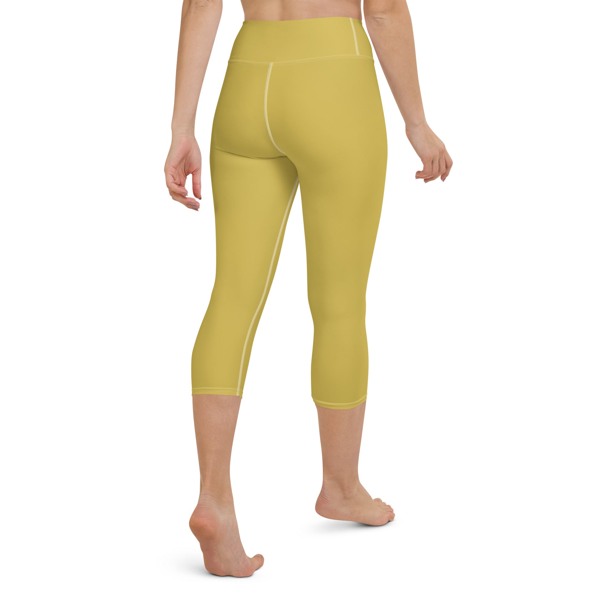 Women s Yoga Capri Leggings ZP Gold