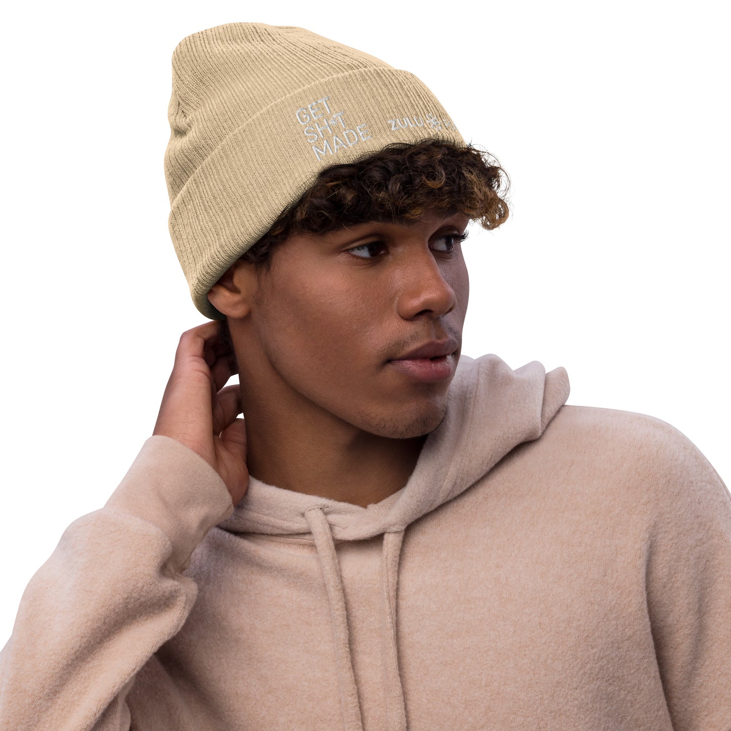 Get Sh*t Made Ribbed Knit Beanie