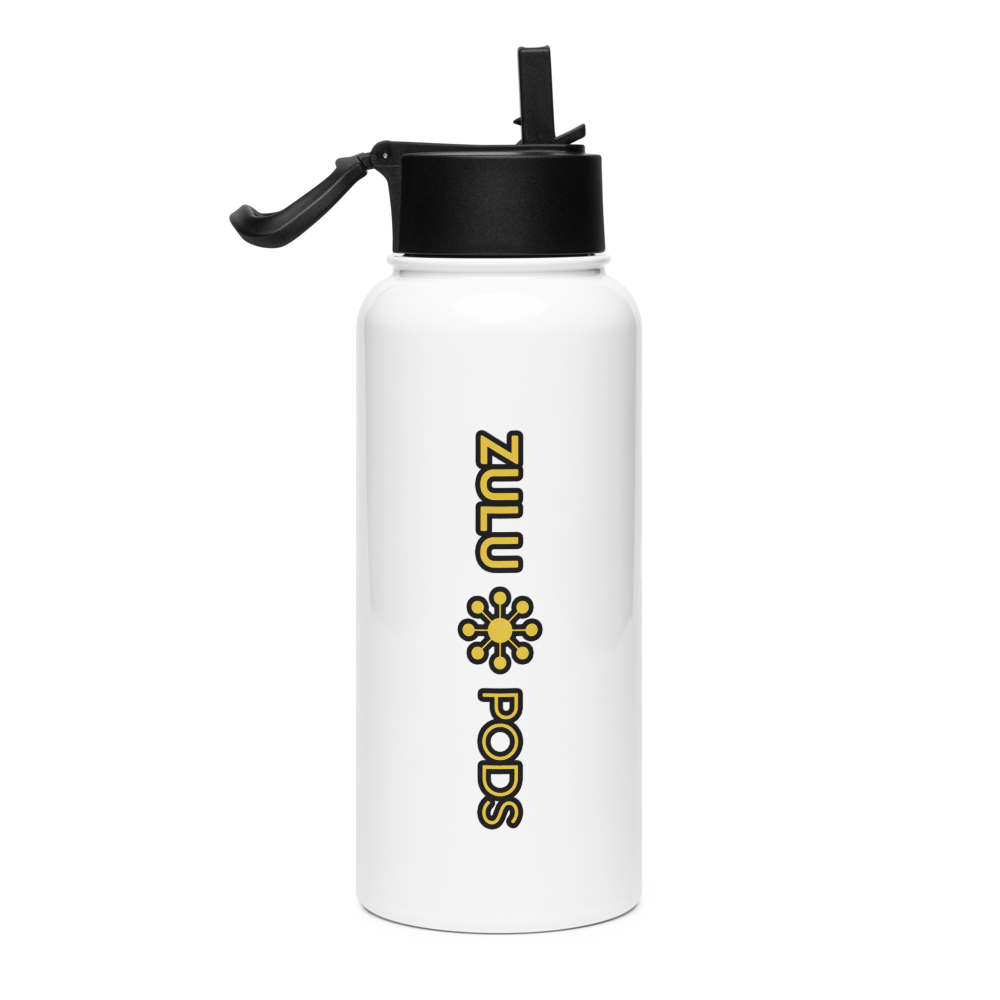 Stainless Steel Water Bottle w/ Straw Lid