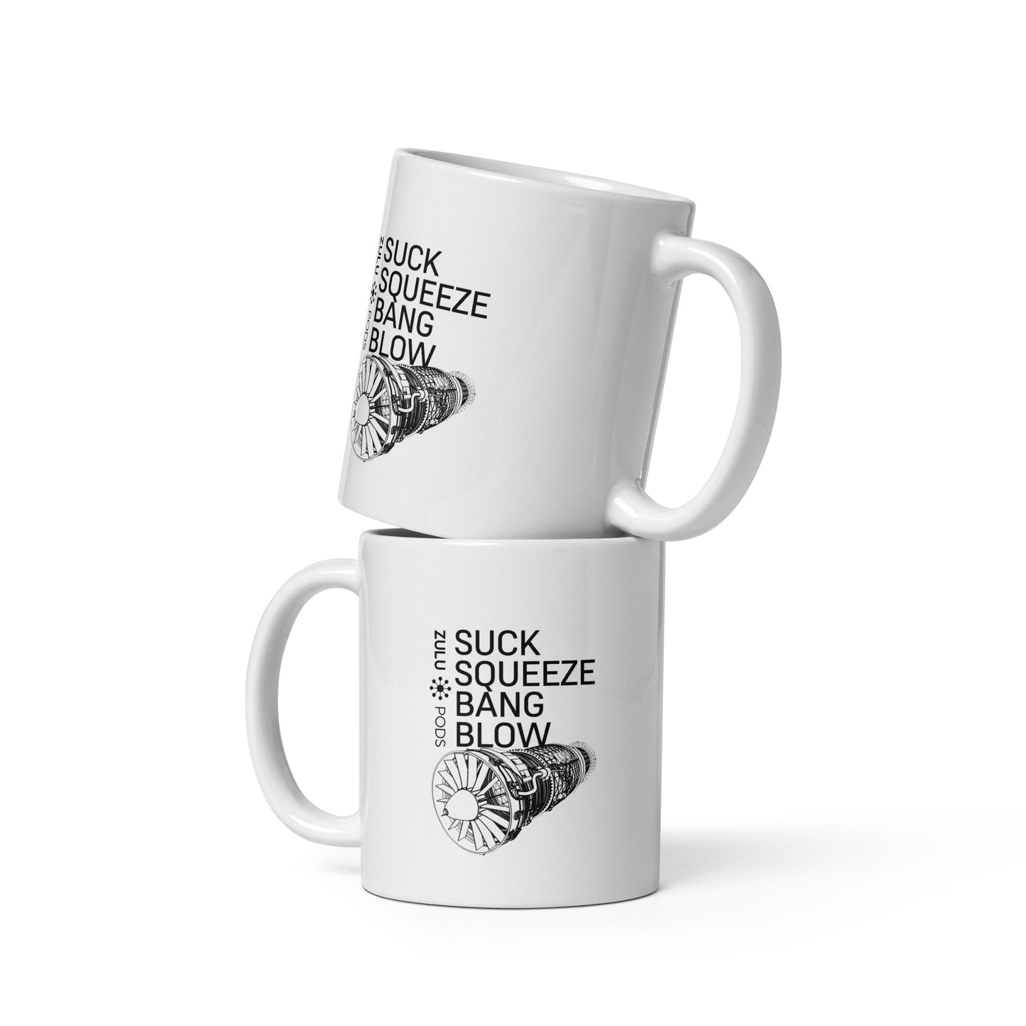 Suck Squeeze Bang Blow White Mug