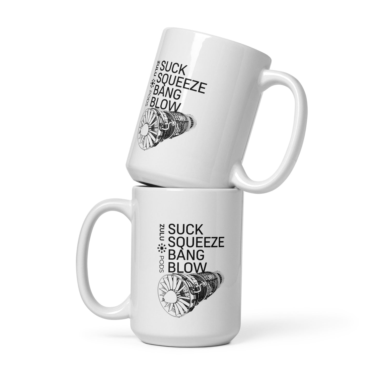 Suck Squeeze Bang Blow White Mug