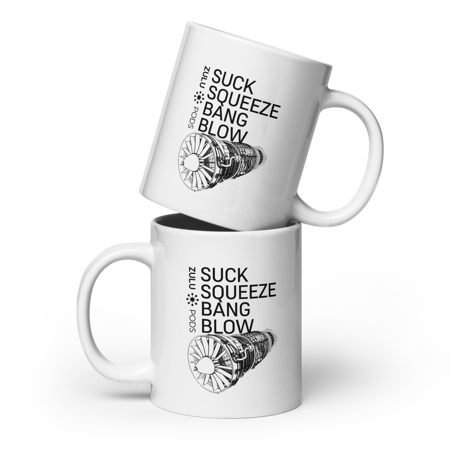 Suck Squeeze Bang Blow White Mug